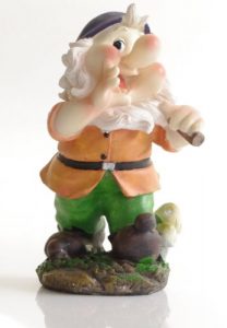 Large traditional 30cm Garden Gnome with pick